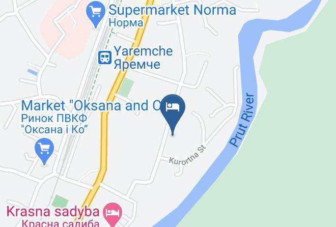 Yaremcha - Hostynets Maps