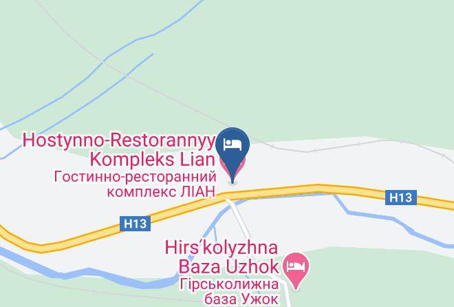 Velykyi Bereznyi Raion - Hostynno Restorannyy Kompleks Lian Maps