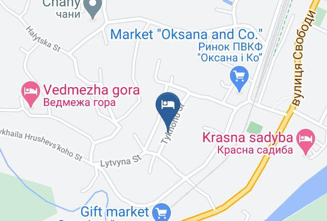 Yaremcha - Hostynnyy Dvir Bukovets Maps