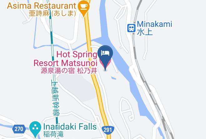 Minakami Towntone District - Hot Spring Resort Matsunoi Maps