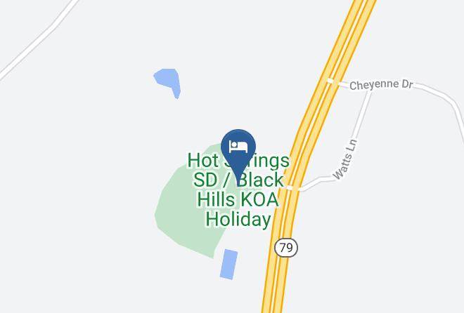 Fall River - Hot Springs Sd Black Hills Koa Holiday Maps