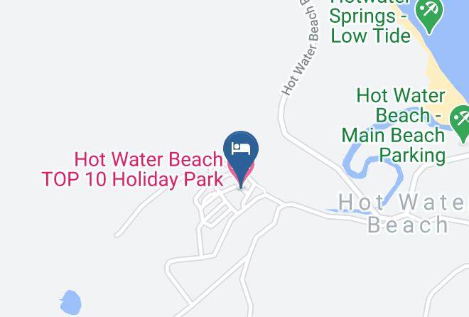 Thames Coromandel - Hot Water Beach Top 10 Holiday Park Maps