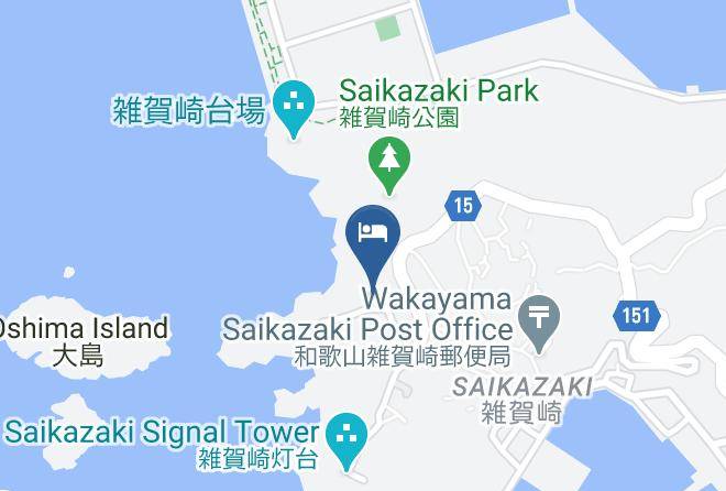 Wakayama City - Hot Water Of Ura Kishu Onsen Saika Of Waka Futagojima Zhuang Maps