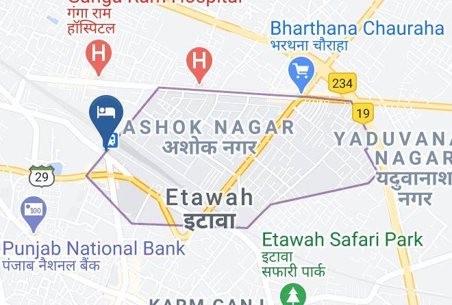 Etawah - Hotal Jay Palace Maps