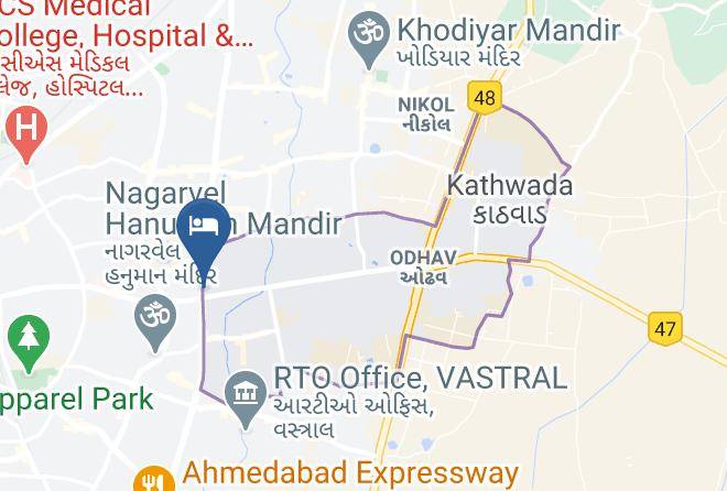 Ahmadabad - Hotal Raj Palace Maps
