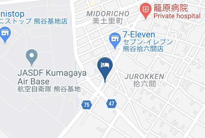 Kumagaya City - Hoteiya Hotel Maps