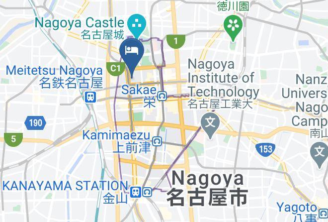 Nagoya City Naka Ward - Hotel 1 2 3 Nagoya Marunouchi Maps