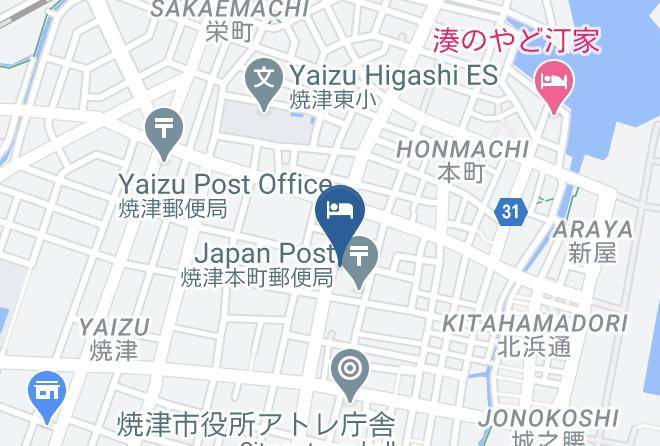 Yaizu City - Hotel 1 2 3 Shimada Maps