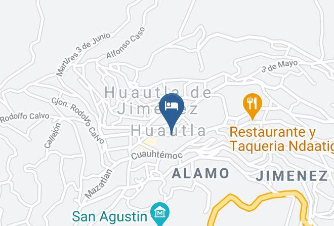 Huautla De Jimenez - Hotel 1 De Mayo Maps