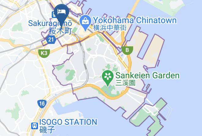 Hotel 1 Yokohama Kannai Map - Kanagawa Pref - Yokohama City Naka Ward