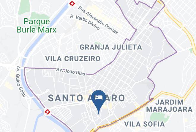 Sao Paulo Santo Amaro - Hotel 10 Studios Maps