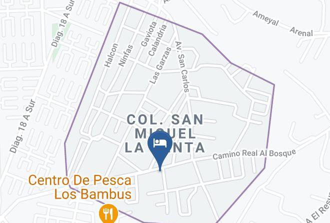 Puebla - Hotel 100 Pesos Maps