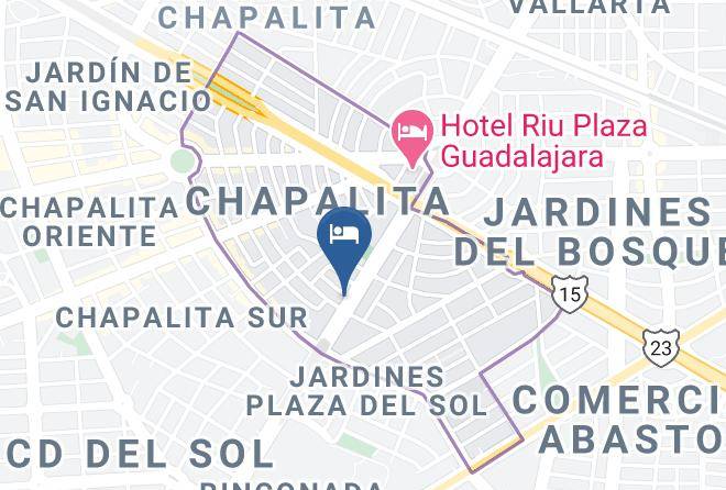 Guadalajara - Hotel 1970 Posada Guadalajara Curio Collection By Hilton Maps