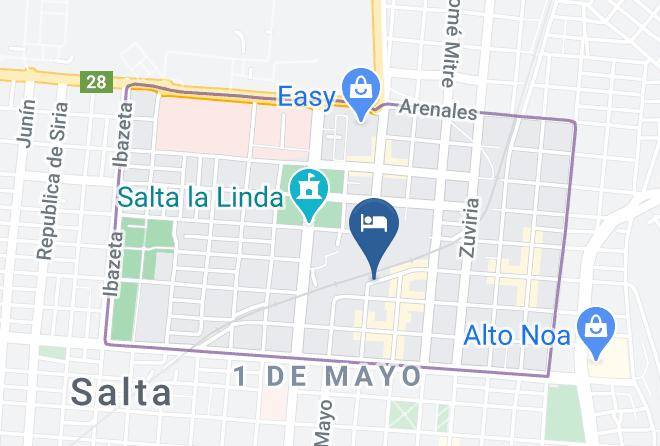 Salta - Hotel 20 De Febrero Maps