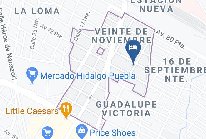 Puebla Veinte De Noviembre - Hotel 20 De Noviembre Maps