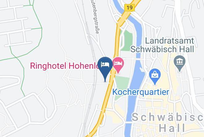 Schwabisch Hall - Hotel 21 Gastehaus Ringhotel Hohenlohe Maps