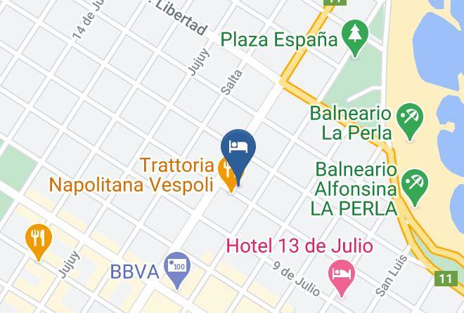 General Pueyrredon Partido - Hotel 24 De Noviembre La Perla Maps