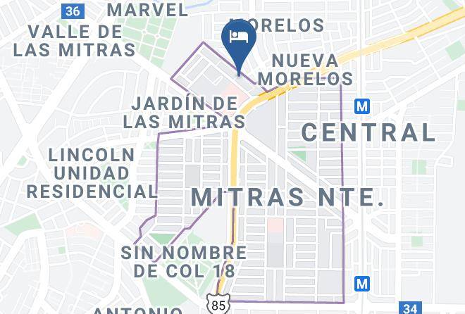 Monterrey - Hotel 25 Maps