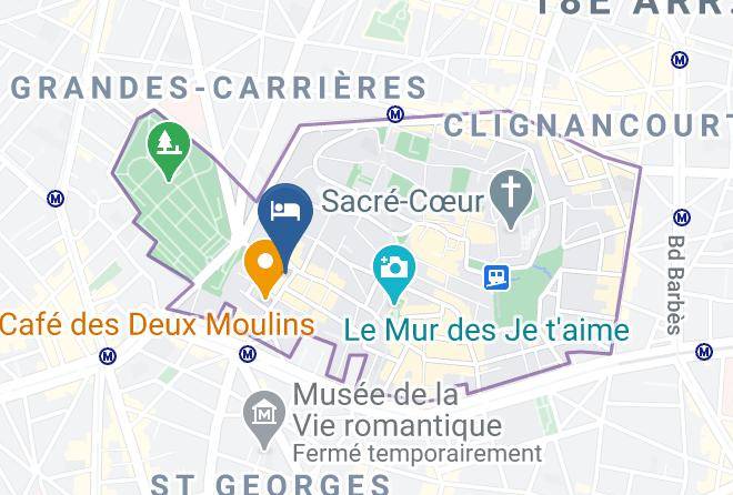 Paris - Hotel 29 Lepic Maps
