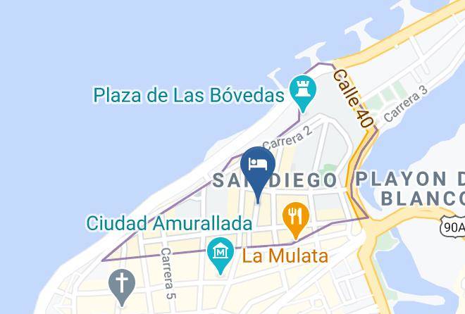 Cartagena De Indias - Hotel 3 Banderas Maps