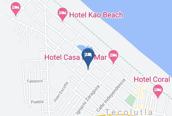 Tecolutla - Hotel 3 Hermanos Maps
