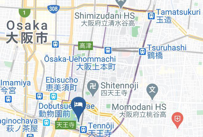 Osaka City Tennoji Ward - Hotel 3 O'clock Tennoji Maps
