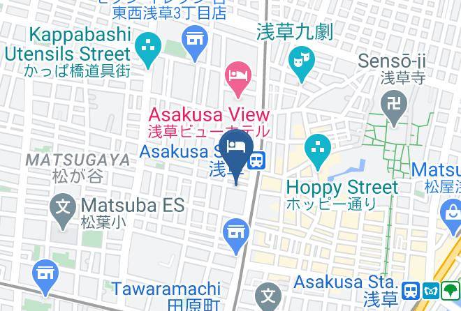 Taito Ward - Hotel 3000 Jyuraku Maps