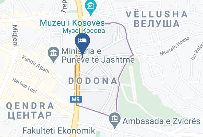 Pristina - Hotel 4 Llullat Maps