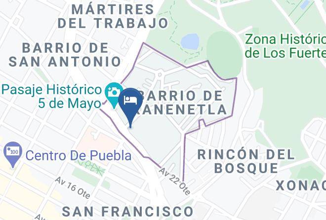 Puebla Xanenetla - Hotel 5 De Mayo Maps