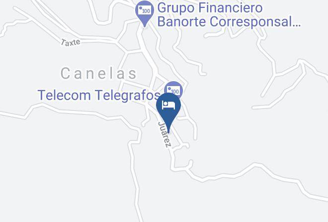 Canelas Municipality - Hotel 5 Hermanos Maps