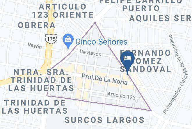 Oaxaca De Juarez - Hotel 5 Senores Maps