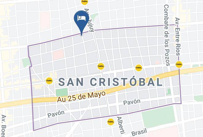 Buenos Aires - Hotel 6 De Octubre Maps