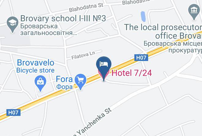 Brovary - Hotel 7 24 Maps