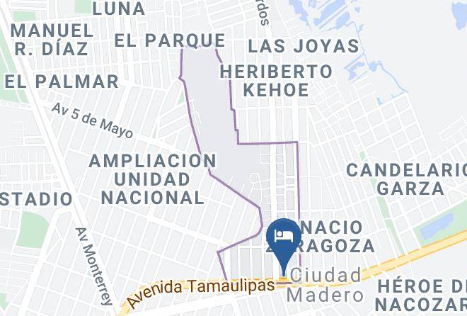 Ciudad Madero - Hotel 8 Leguas Maps