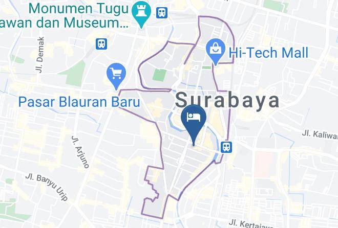 Kota Surabaya - Hotel 88 Embong Kenongo Maps