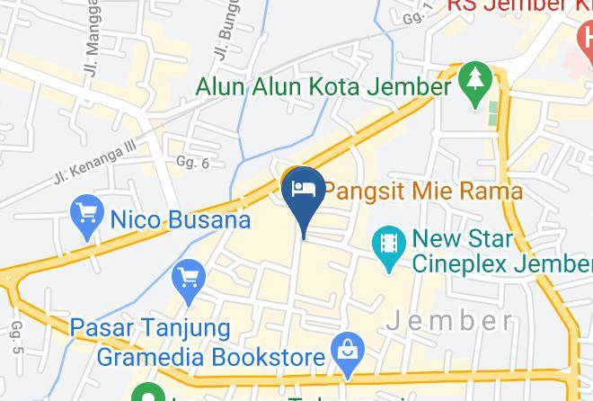 Jember Regency - Hotel 88 Jember Maps