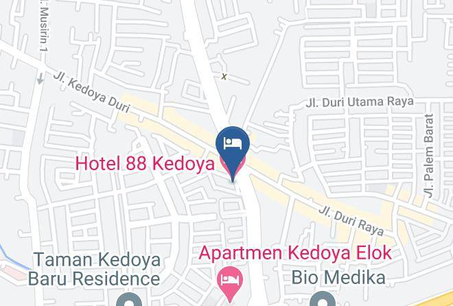 West Jakarta - Hotel 88 Kedoya Maps