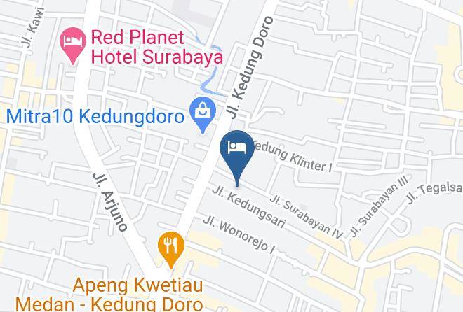 Kota Surabaya - Hotel 88 Kedungsari Maps