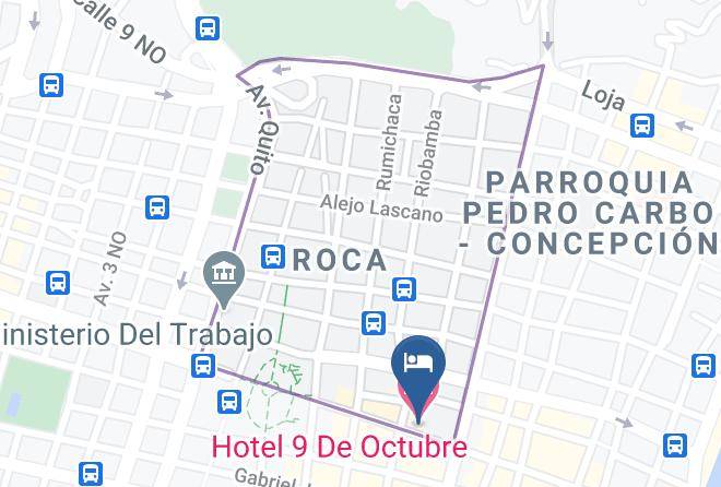 Hotel 9 De Octubre Map