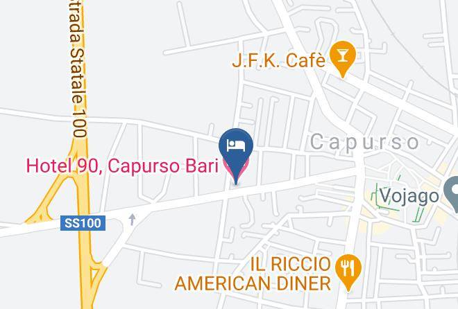 Hotel 90 Capurso Bari Map