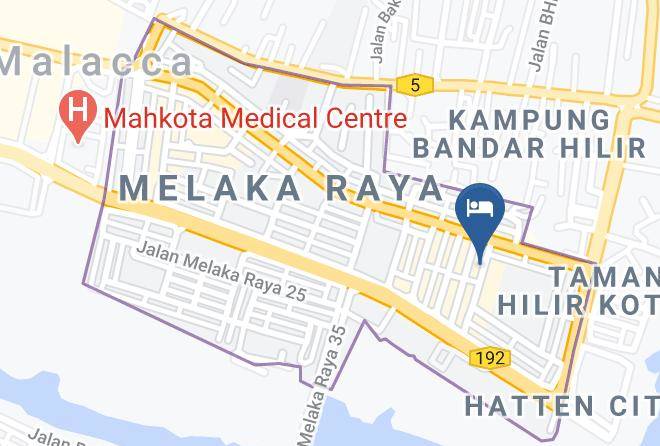 Melaka Tengah - Hotel 906 Melaka Raya Maps