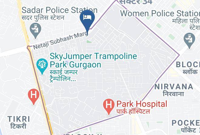 Gurgaon - Hotel 91 Lite Maps