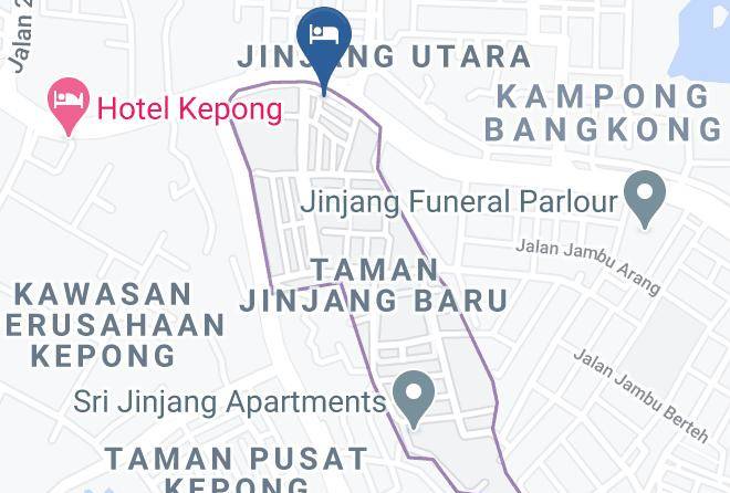 Hotel 99 Kepong Map