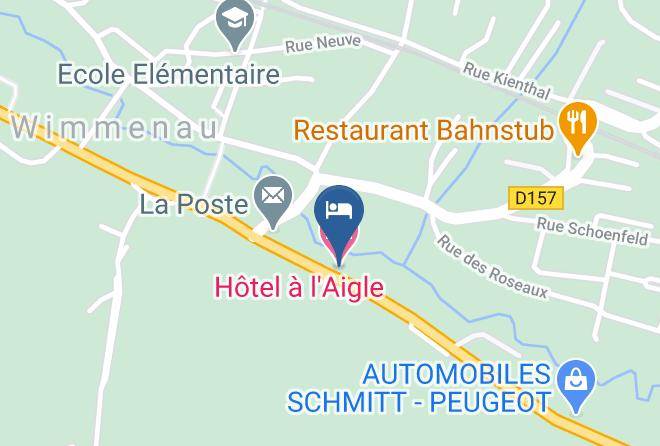 Bas Rhin - Hotel A L'aigle Maps