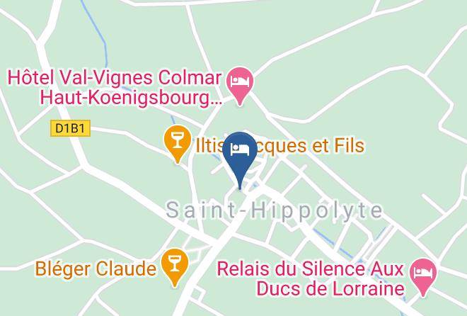 Haut Rhin - Hotel A La Vignette Maps