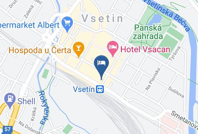 Vsetin - Hotel A Restaurace Britannia Maps