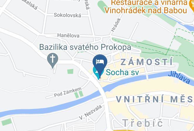 Trebic - Hotel Kocour Maps