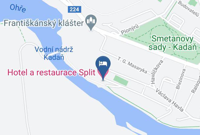 Chomutov - Hotel A Restaurace Split Maps