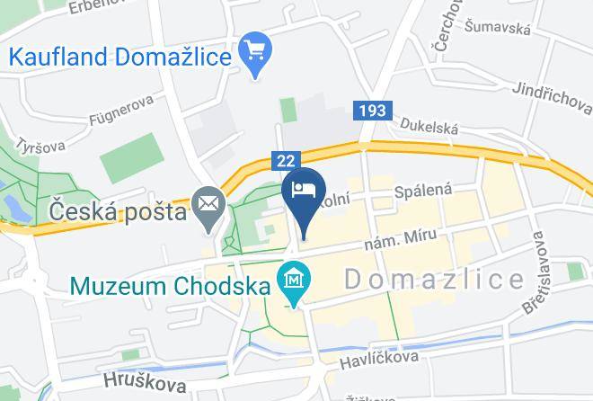 Domazlice - Hotel A Restaurant Sokolsky Dum Maps