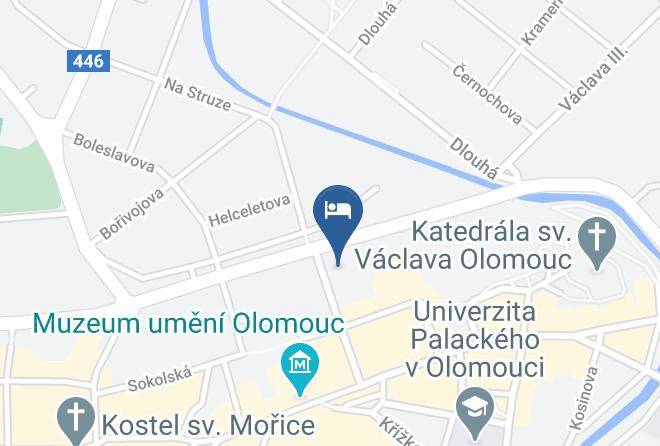 Olomouc - Hotel A Restaurant V Raji Maps